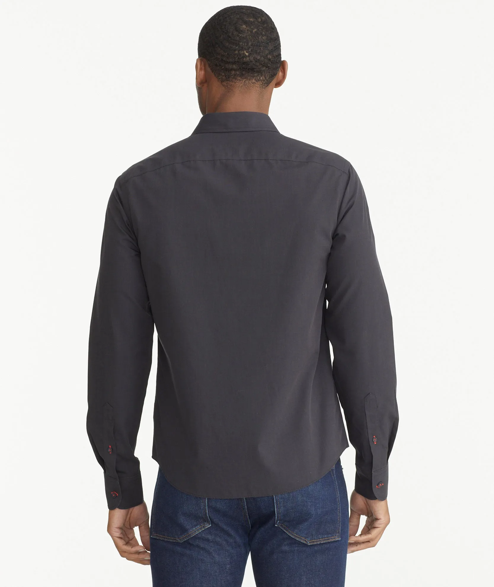 Wrinkle-Free Black Stone Shirt