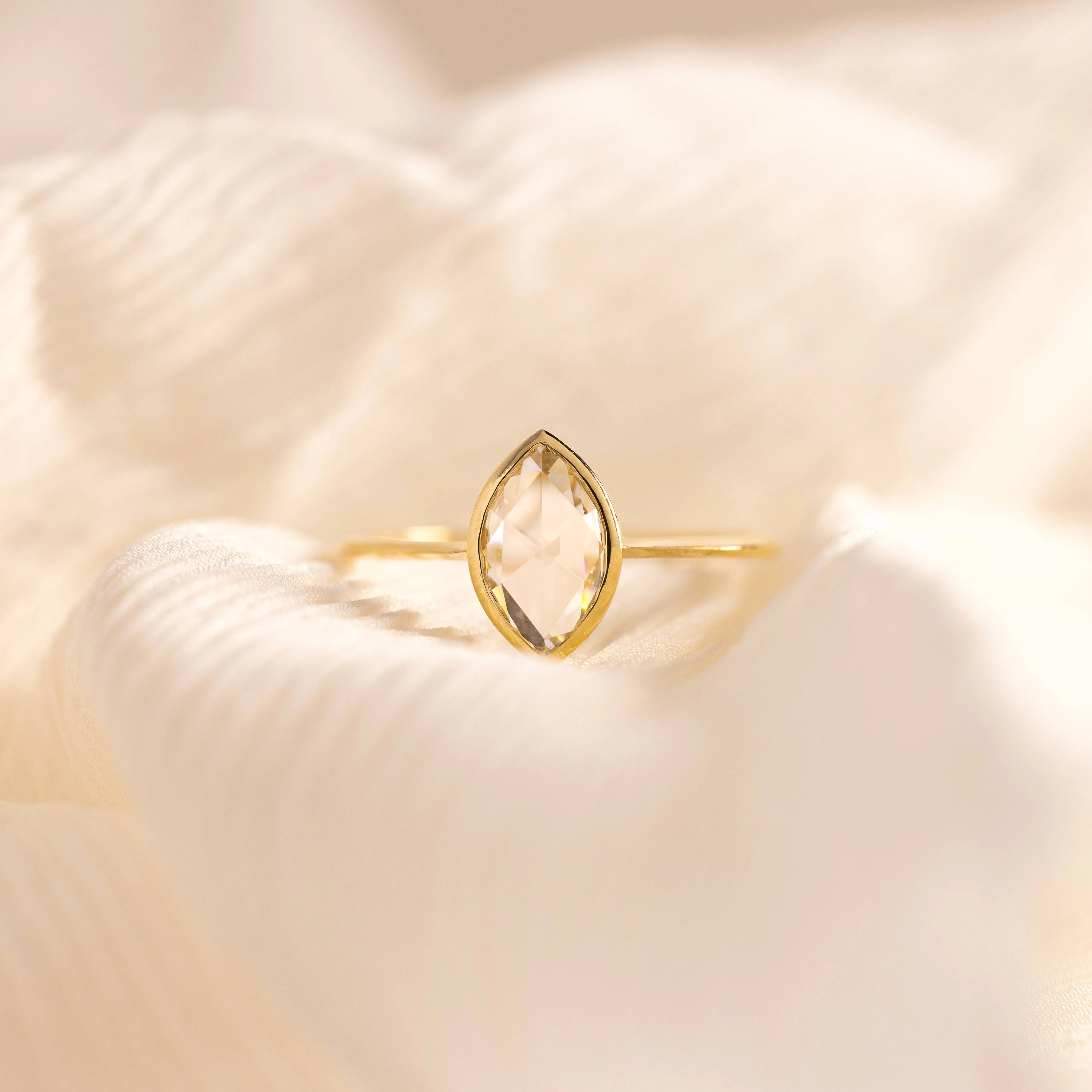 Zenith Ring, 0.93ct. Marquise Rose Cut