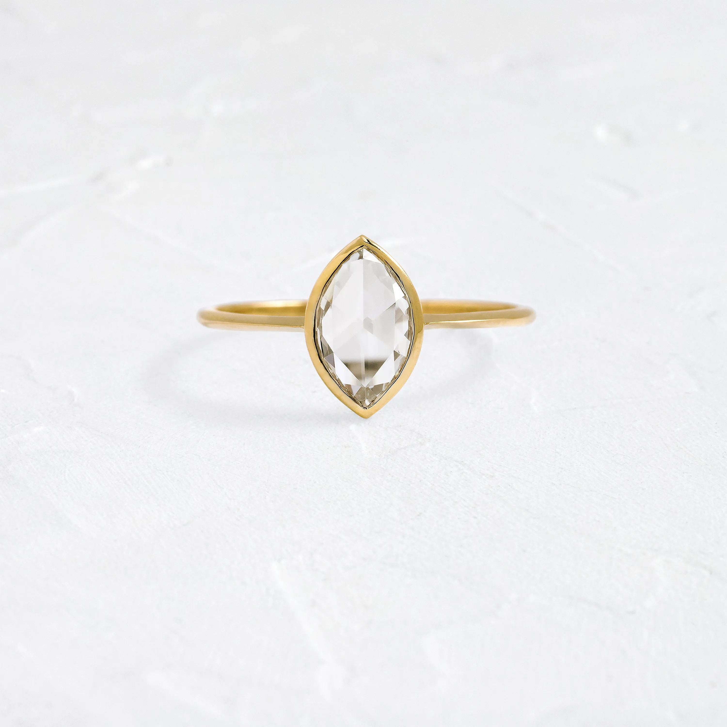 Zenith Ring, 0.93ct. Marquise Rose Cut