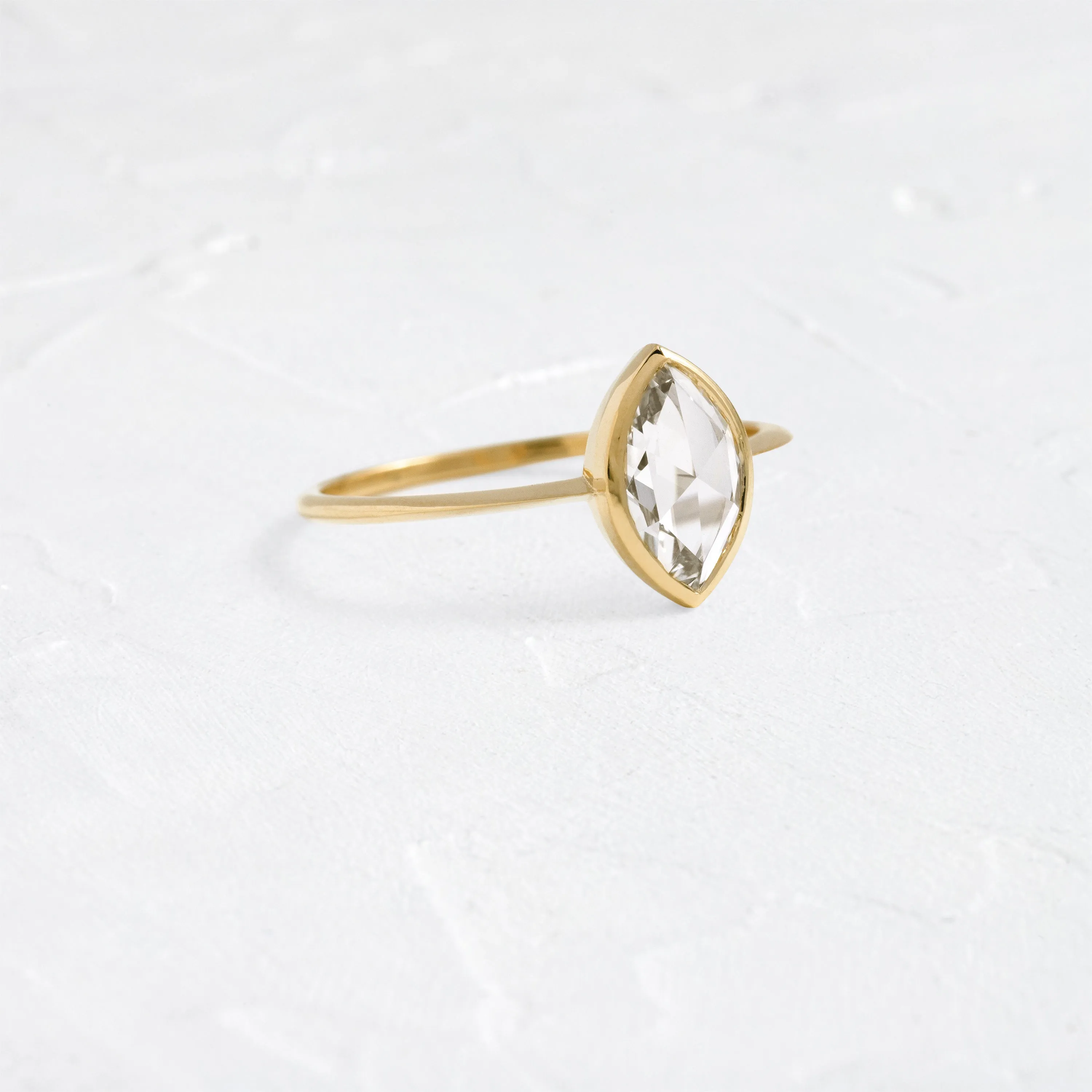 Zenith Ring, 0.93ct. Marquise Rose Cut